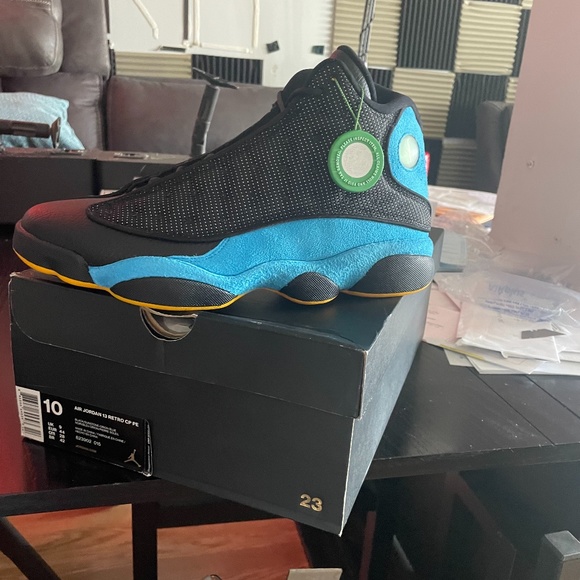 Nike Air Jordan CP “away” sued blue, black leather main image 11